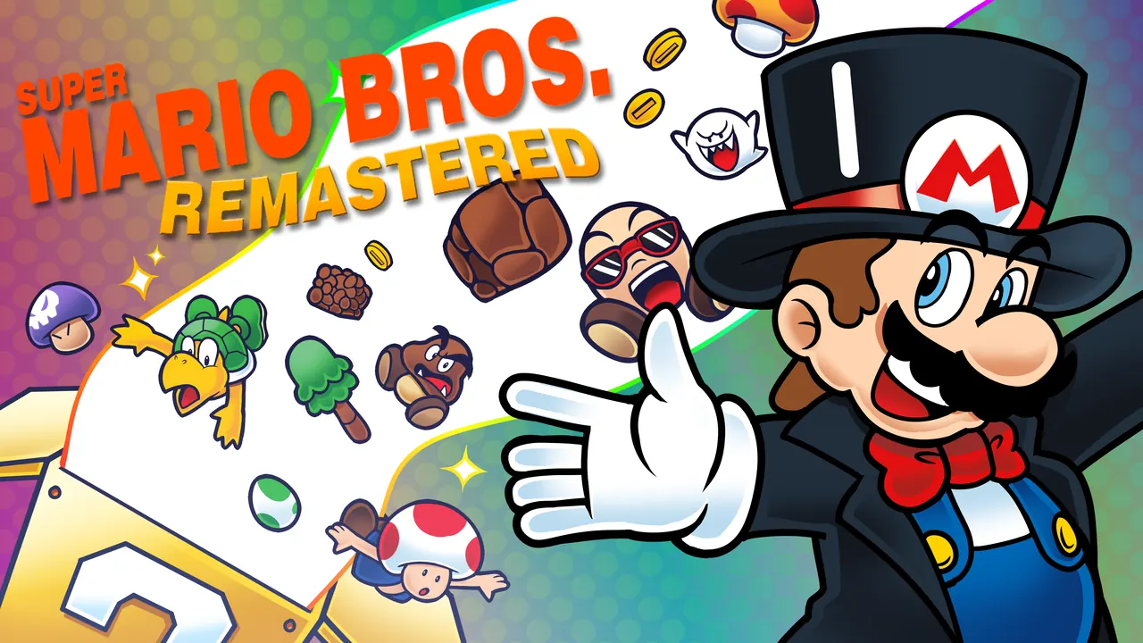 Super Mario Bros Remastered Logo